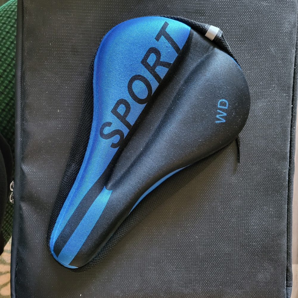 Blue & Black Sport Bike Seat Cover